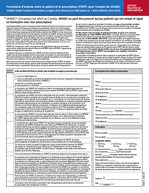 Patient-Prescriber Agreement Form (PPAF)